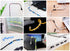 Self-Adhesive Cable Clips Organizer Drop Wire Holder Cord Management, Pack of 20 (White, 0.27 inch)...