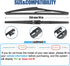 10" Rear Wiper Blade,Replacement Back Windshield Wiper Blade for Jeep Compass 22-18 /Toyota RAV4 18-13 Highlander 23-20 Corolla Cross 2022 /Suzuki...