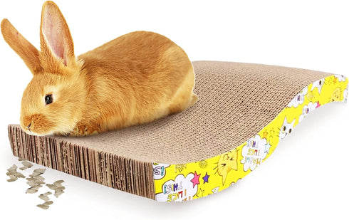 SunGrow Rabbit, Ferret & Cat Scratcher Board, Prevent Electric Shock from Wire Chew, Stop Carpet, Wood & Shoe Chewing, No Scratch furniture, Alter...