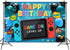Video Game Party Supplies Happy Birthday Gaming Banner Game on Birthday Party Backdrop,Video Game Backdrop Gaming Party Props Party Accessory Part...