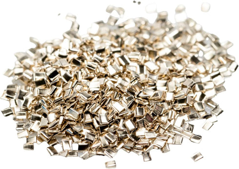 Silver Chip Solder (Easy) 3 grams (~2000 pcs) 0.5 x 1.0 x 0.25mm Ultra Tiny Made in USA by CRAFT WIRE...