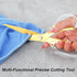 Large Gold Scissors, 9 inch Heavy Duty Stainless Steel All Purpose Scissors, Acrylic Handle, for Home and Office Use, Sewing Dressmaker Fabric She...