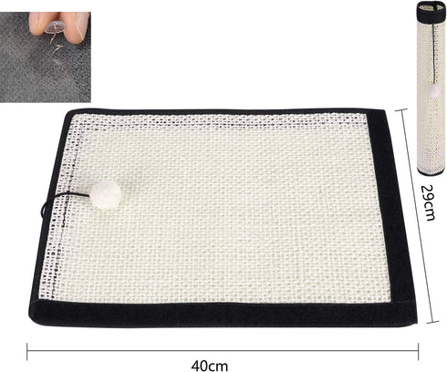 Cat Scratching Pads Furniture Protectors Natural Sisal Cat Scratching Pad Couch Cover Cat Scratcher Cat Scratch Mat for Sofa Couch Chair Wall Carp...