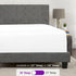 White Fitted Sheet – Twin Fitted Sheets Only – Microfiber Fitted Sheets 1 Pack Single Fitted Sheet Twin Size Fitted Bed Sheet – Twin Bed Fitted Sh...