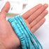 AD Beads Blue Turquoise Heishi Gemstone Loose Beads 15.5" 4mm 6mm 8mm 10mm 12mm (6mm)...