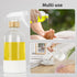 HOMBYS Empty Bamboo Glass Spray Bottles with Silicone Sleeve Protection - Refillable 17 oz Clear Glass Containers for Cleaning Solutions, Essentia...