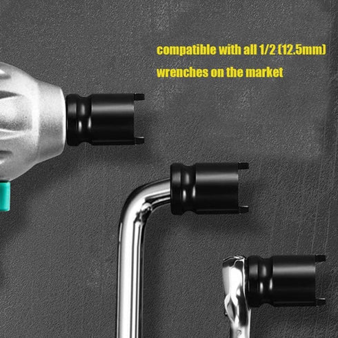 1Pc Angle Grinder Socket Wrench Fast Removal Flange Nuts 100 Type Electric Spanner Power Tool Accessories for Household Maintenance Power Angle Gr...