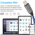 LED iPhone Light up Charger Cable, | Apple MFi Certified | USB A to Lightning Fast Charging Cord Compatible with iPhone 13 Pro Max 12 Mini 11 X XS...