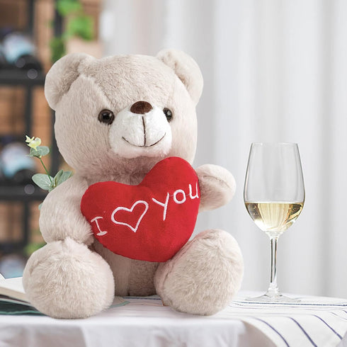 I Love You Teddy Bear for Girlfriend Stuffed Animals Cute Stuffed Teddy Bears for Girls Stuffed Bear Plush Toys Brown Teddy Bear Stuffed Animal Pl...