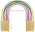 18 Pairs Bamboo Knitting Needles Set, Vancens Circular Wooden Knitting Needles with Colorful Plastic Tube, Small Tools for Weave are Included, 18 ...