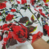 Beautiful Imitate Silk 100% Polyester Chiffon Fabric 1pcs Wide 59 Inch x 2Yard Length,Red Rose Flower Digital Printing Fabric Patchwork Sewing Mat...