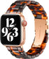 Bestig Compatible with Resin Apple Watch Band 38mm 40mm 41mm 42mm-Series 10, Stainless Steel Buckle Waterproof Replacement Strap for iWatch Ultra ...