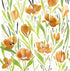 HAOKHOME 93392-1 Spring Floral Wallpaper Peel & Stick Wall Paper with White/Green/Earth Tone Flower Contact Paper for Bedroom 17.7in x 9.8ft...