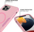 Tksafy for iPhone 13 Pro Max case Compatible MagSafe, Heavy duty Shockproof Protective Three Layers Phone Bumper Cover with Full Body Rubber Armor...
