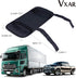 Car Sun Visor Organizer Pocket Storage Pouch Case Leather Holder Portable (Black 3 Mesh)...