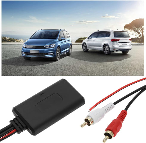 Car Bluetooth 5.0 Audio Adapter 2 RCA Input Wireless Bluetooth AUX Module Adapter Cable for Car Radio Stereo Speaker 25.5cm Length...