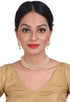 Efulgenz Pearl Indian Choker Indian Pearl Necklace Indian Faux Pearl Necklace Jewelry Set Cz Cubic Zirconia Beaded Choker Necklace Earrings Jewelr...