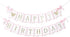 Minnie Happy Birthday Decorations - Minnie 1st/First Birthday Banner,Mouse Pink And Gold Birthday Banner,Mouse Birthday Party Banner...