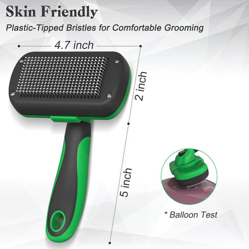 Self Cleaning Shedding Brush for Dogs & Cats, Skin Friendly Cat Brush, Dog Grooming Brush, Dog Brush for Shedding, Deshedding Brush, Puppy Brush H...