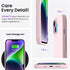 ORNARTO Compatible with iPhone 14 Case 6.1, Slim Liquid Silicone 3 Layers Full Phone Covered Soft Gel Rubber Case Protective Phone Cover 6.1 Inch-...