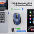 TECKNET Wireless Mouse (2.4G & BT5.0/3.0) Silent Mouse 4800 DPI Computer Mouse 6 Buttons Bluetooth Mouse, USB A Mouse Wide Compatibility - Blue...