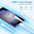 USB C Samsung Super Charger 25W Fast Charging Cable for Galaxy S23 Ultra S22 S21 S20 FE 5G S10 A14 A54 A53 A13 A24 A23 A03S Z Fold 4 Note 20,2Pack...