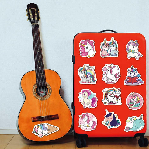 Cute Unicorn Stickers Pack 100pcs Vinyl Laptop Water Bottle Stickers for Girls Motorcycle Luggage Cup Graffiti Bomb Decals Skateboards Snowboard U...