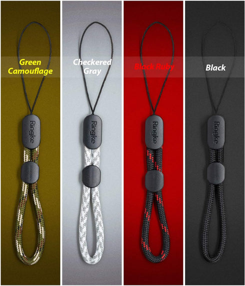 Ringke Lanyard Finger Strap, Durable Parachute Cord Phone Strap for Women and Men, Adjustable Strap for Phone, Camera, Game Console, Key - 4 Pack...