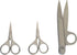Sewing and Embroidery Scissors Set - Includes 2.75” Straight Sewing Scissors, 2.75” Curved Sewing Scissors and 4.5" Thread Nippers...