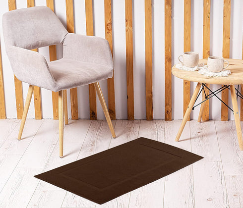 Utopia Towels Cotton Banded Rug, Bath Mats, Not a Bathroom Rug, 21 by 34 Inches, 100% Ring Spun Cotton, Highly Absorbent Shower Bathroom Floor Mat...