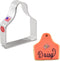 Ear Tag Cookie Cutter, 3.25" Made in USA by Ann Clark...