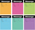 Phone Message Pad Telephone Message Sticky Notes 3.5 x 4.7 Inch Self Adhesive Message Book for Home Office School Supplies (Cute Color, 6 Pack)...
