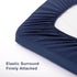 TILLYOU Changing Pad Cover Set in Soft Jersey Material - Fits 32"/34''x16 Contoured Pad for Babies, Navy Blue & Lt Gray...