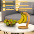 Ruichang Banana Holder Stand Banana Hanger,Bamboo Sturdy Banana Hook for Kitchen Countertop Banana Tree Keeper...