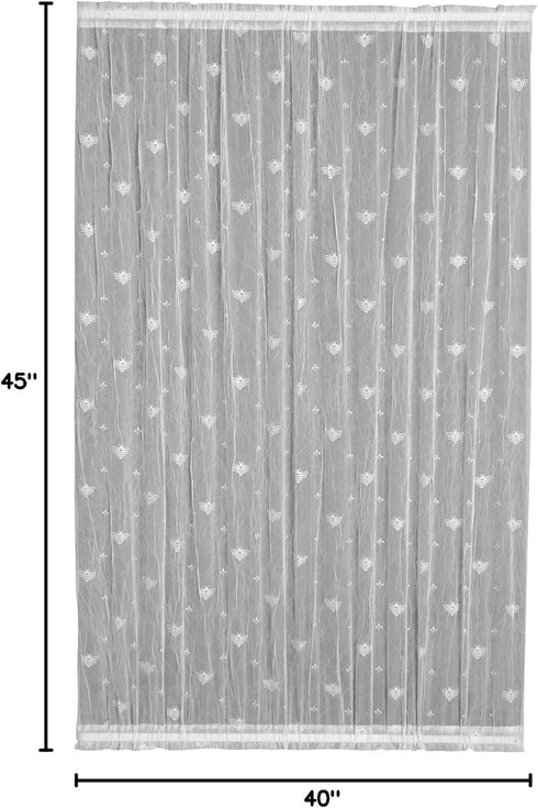 Heritage Lace Bee Door Panel, 45 by 40-Inch, White,7165W-4540DP...