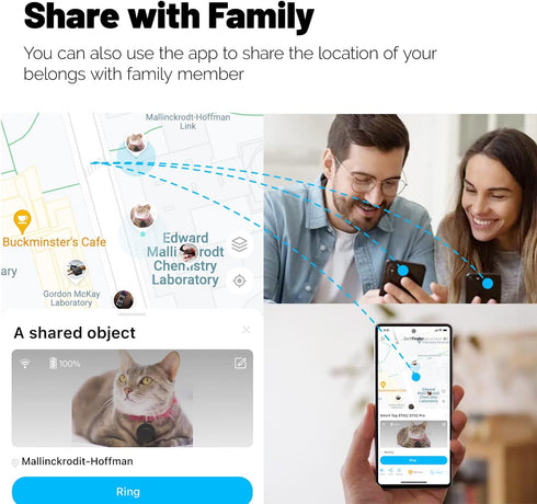 ST21 Keys Finder, Bluetooth Tracker and Item Locator for Keys, Bags, and More; Phone Finder, iOS and Android Compatible, Water Resistance with 6 M...