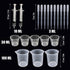 Woohome 66 PCS Epoxy Resin Tools Kit, Silicone Mold Tool Included Measuring Cup, Silicone Mixing Cups, Tweezers with Mixing Sticks, Dropping Pipet...