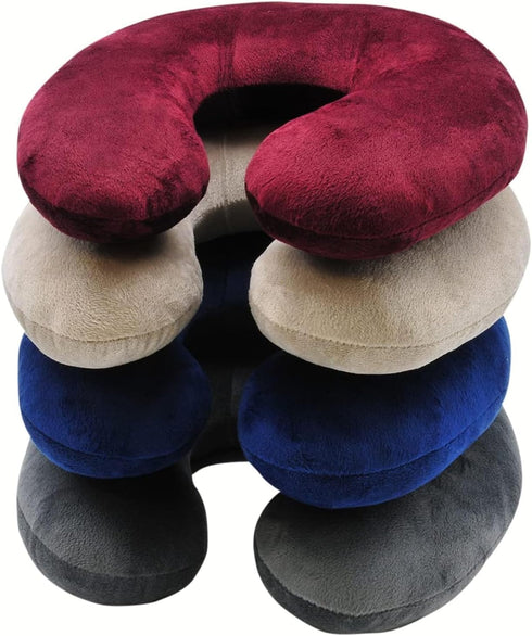 RoadPro RP2807 Neck Pillow with Microfiber Cover - Assorted Colors...