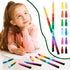 Leinuosen Stacking Crayons Stackable Buildable Crayons Colorful Crayon for School Office Supplies, 12 Colors (24 Pieces)...