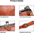 Women Vintage Hollow Handbag Oil Leather Shoulder Crossbody Bag Clutch Satchel Purse with Kiss Lock Closure...