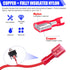 Twidec/150PCS Nylon Spade Connectors Kit 22-18 Gauge Quick Disconnect Fully Insulated Female Wire Spade Terminal Assortment Kit Red N-066-R-Fe...