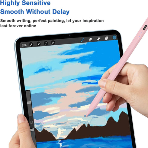 Stylus Pens for Touch Screens Power-Display Tablet Pen POM Tip Magnetic Digital Touch Pen Compatible with iPhone/iPad/iPad Pro/Lenovo/and Other iO...