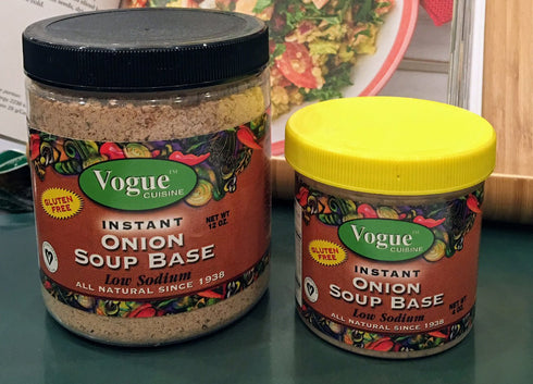 Vogue Cuisine Onion Soup & Seasoning Base 12oz - Low Sodium, Gluten Free, All Natural Ingredients...