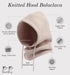 Brook + Bay Knitted Hooded Scarf w/drawstrings - Knit Balaclava Hood Scarf for Women Winter - Stylish Hooded Hat, Neck Warmer Cream...