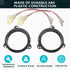 Door Speakers Adapter with Speaker Wiring Harness Fit for Select 1998-2015 Toyota 4 Runner/RAV4/ Corolla, Scion 2004-2014 Aftermarket Car 6.5 Inch...