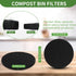 6 Pack Compost Filters for Countertop Bin, 6.7-inch Compost Bin Filters Charcoal, Thickening Compost Bin Filter Activated Charcoal Filters for Com...