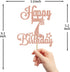 Happy 7th Birthday Cake Topper, Cheers to 7 Years, Hello 7, 7th Birthday Anniversary Party Decorations Rose Gold Glitter....