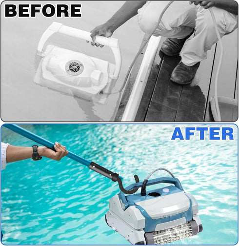 Pool Hook for Robotic Pool Cleaner, Pool Hooks for Poles Accessories, Pool Pole Hooks for All Robotic Pool Vacuum Cleaner, Pool Vacuum Sweeper Hoo...