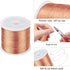 MIKIMIQI 328Ft Jewelry Wire - 26 Gauge Tarnish Resistant Copper Beading Wire for Jewelry Making, 0.4mm X 100m (Rose Gold)...