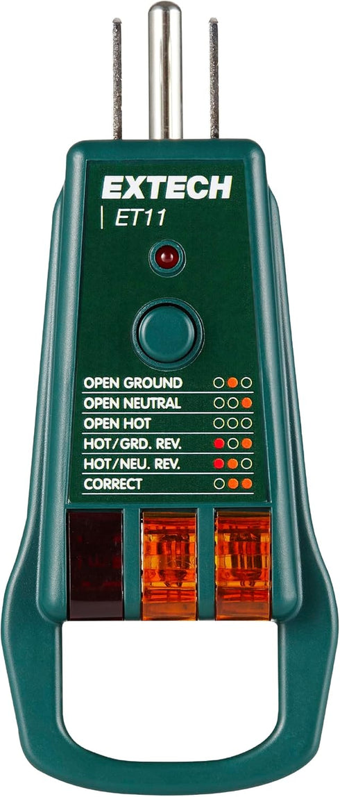 Extech ET11 GFCI Receptacle Tester...